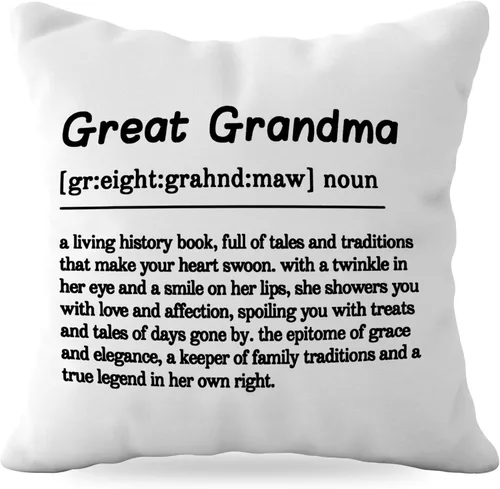 Vista 7 de Mimi Gifts - Fundas de almohada de 18 x 18 pulgadas, funda de almohada Mimi, abuela