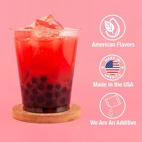 Vista 5 de BobaVida Dark Cherry Boba Pearls – Boba Popping para bebidas, postres y aderezos para alimentos – Perlas de frutas sin OMG – 3 onzas cada una, 10