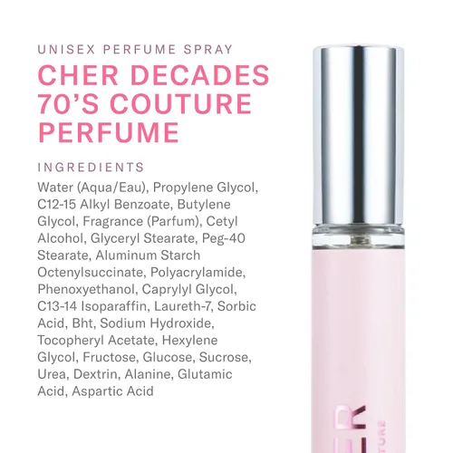 Vista 2 de SCENT BEAUTY Cher Decades Couture - Perfume en aerosol unisex - Cher Decades 70's - 0.27 onzas líquidas