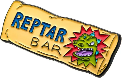Vista 3 de Nickelodeon Rugrats Reptar Bar Esmalte Pin, Sin gemas.
