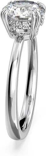 Vista 3 de Swarovski Colección de joyas de anillo de cóctel Constella, corte princesa, cristales transparentes