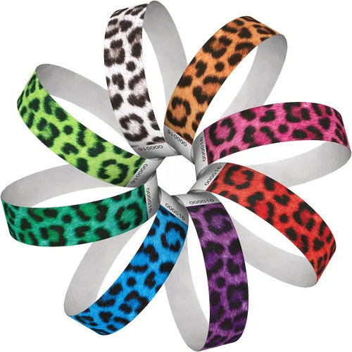 Vista 28 de Tyvek - Pulseras para eventos, diseño creativo de color, pulseras de papel de 3/4 pulgadas, paquete de 250 unidades para fiestas, agrupaciones, Negro