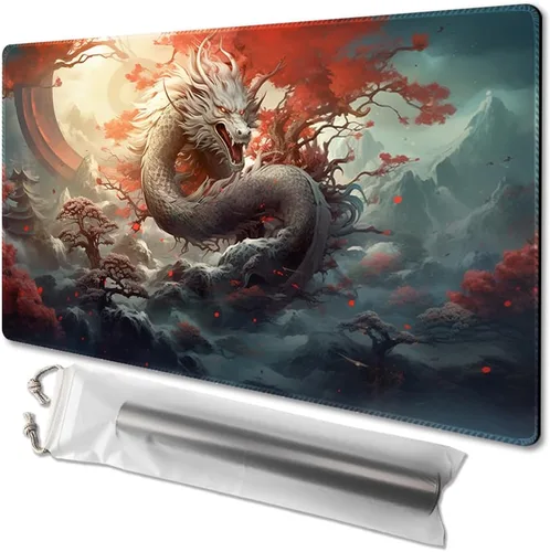 Vista 35 de MTG - Tapete de juego tamaño 24 x 14 pulgadas, bolsas de almacenamiento antideslizantes, ideal para entusiastas de los juegos de cartas, tapete