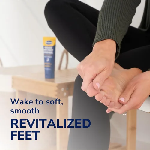 Vista 3 de Dr. Scholl's Renovación de Pies Ásperos y Secos Ultra - Tratamiento Nocturno con Crema para Pies Nocturna de 3 oz con Aloe, Aceite de Coco y Urea