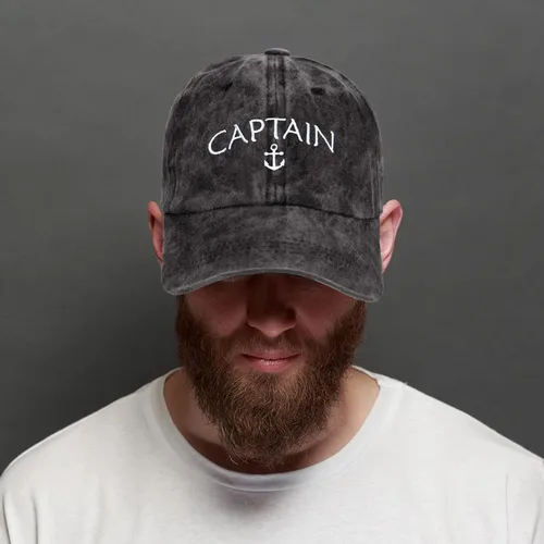 Vista 6 de Paquete de 2 gorras de béisbol de capitán de barco para hombres y mujeres, navegantes, marineros, regalos náuticos, perfectos regalos náuticos