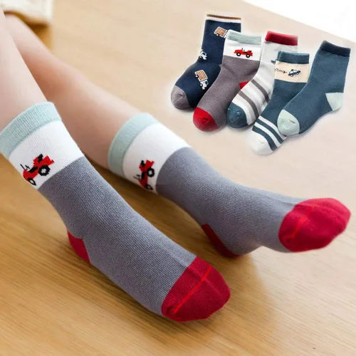 Vista 3 de Calcetines de algodón para niños pequeños, 10