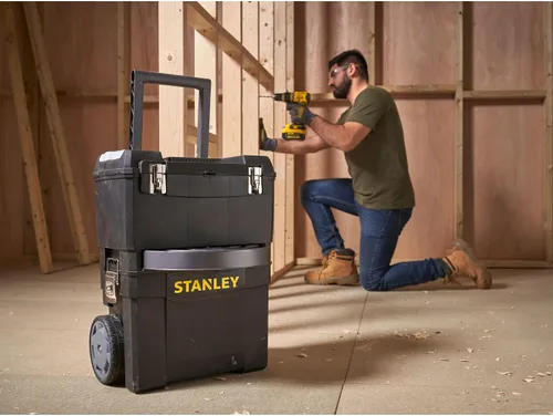 Vista 13 de Stanley Caja de herramientas móvil para centro de trabajo, unidades apilables de 2 niveles, 1-93-968