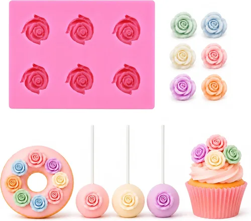 Vista 8 de YunKo Juego de moldes de silicona para fondant, paquete de 3 moldes flexibles de chocolate y fresa, moldes de fresa de grado alimenticio