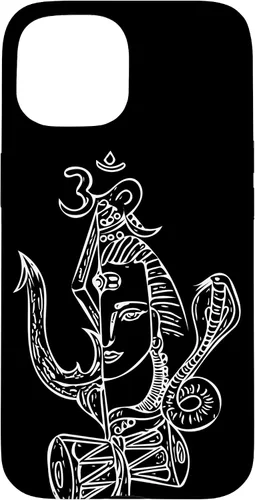 Vista 6 de Lord Shiva Hindu God Spiritual Yogi Inspirational Yoga Case for iPhone 17