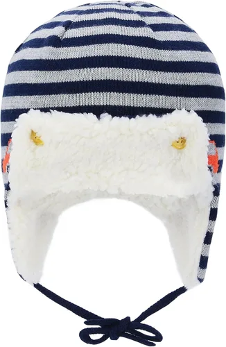 Vista 2 de Century Star Gorro de forro polar para bebé, gorro y manoplas de invierno para niños pequeños