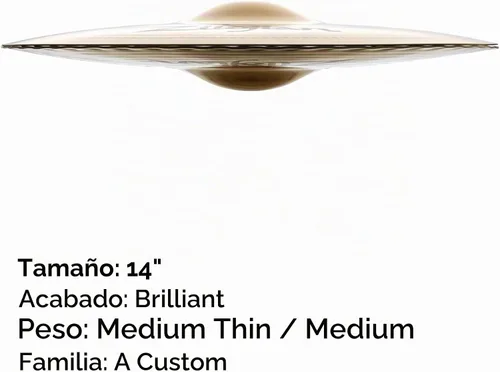 Vista 2 de Zildjian A20550 14" A Custom Mastersound Hi-Hats Platillos
