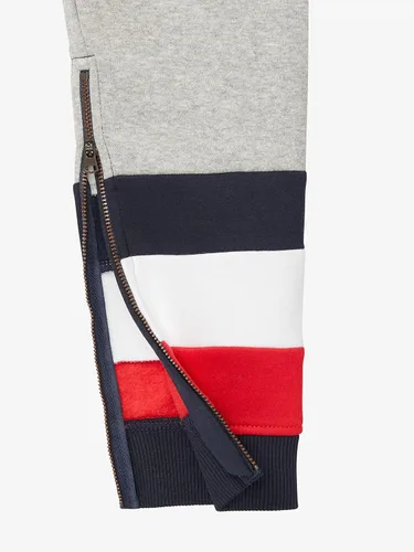 Vista 3 de Tommy Hilfiger Boy's Adaptive Colorblock Jogger Pant With Pull Up Loops
