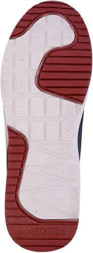 Vista 5 de Nautica Tenis de moda para hombre, con cordones, estilo baloncesto, para caminar
