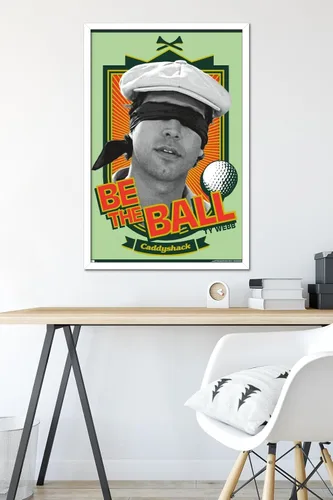 Vista 66 de Trends International Caddyshack - Póster de pared Be the Ball, 14.725 x 22.375 pulgadas, versión enmarcada de madera de granero