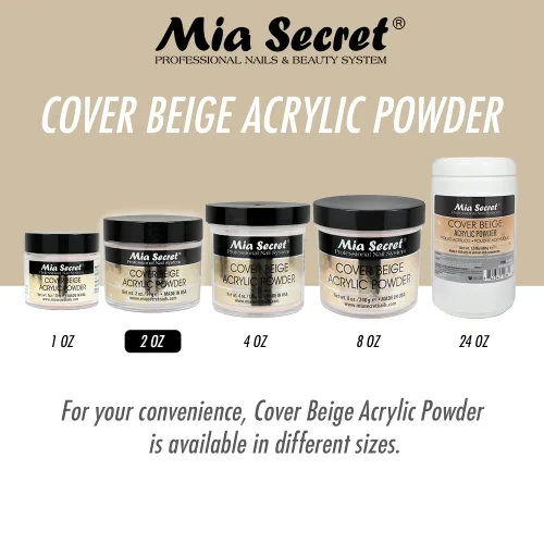 Vista 6 de Mia Secret Cover Beige - Polvo acrílico (2 onzas (paquete de 1))