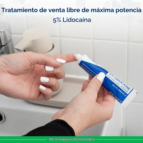 Vista 3 de Crema de lidocaína de máxima resistencia HemRid para el manejo del dolor. Solución rápida para hemorroides con 5% de lidocaína. Efecto instantáneo