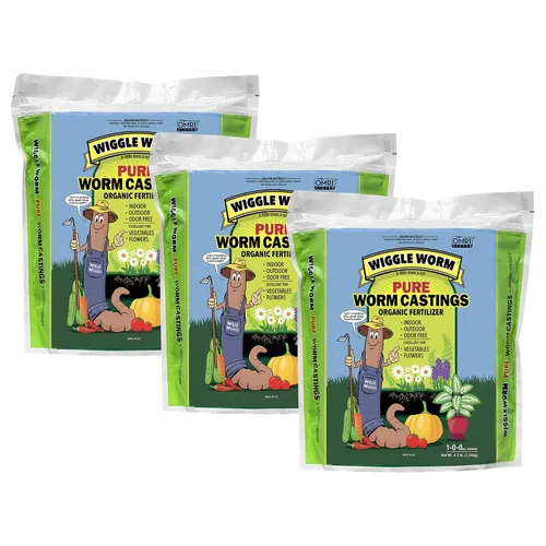 Vista 9 de Wiggle Worm Soil Builder - Humus de lombriz orgánico, 4.5 lb