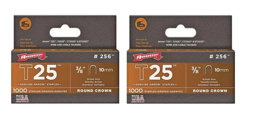 Vista 2 de Arrow Fastener 256 Genuine T25 - Grapas de 3/8 pulgadas (paquete de 2)