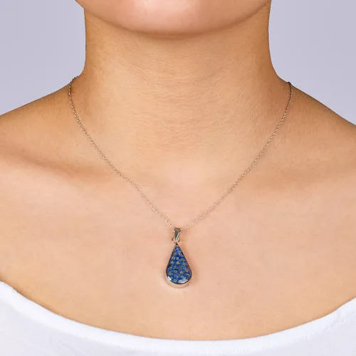 Vista 2 de Tienda Collection Sterling SilverGold Over Sterling Silver Pressed Flower Pendant Necklace