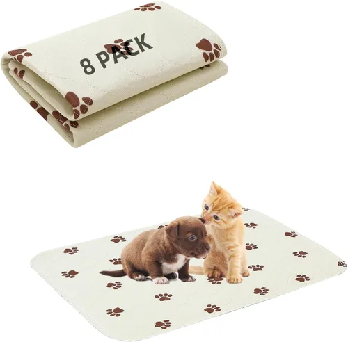 Vista 13 de PUPTECK Almohadillas lavables para orina para perros – Almohadillas impermeables reutilizables de entrenamiento para cachorros – Tapete de parto