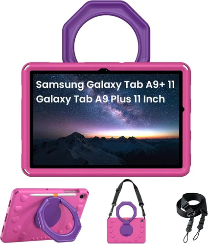 Vista 12 de Kids Case for Samsung Galaxy Tab A9+ 11" / Tab A9 Plus Kids Tablet case Black