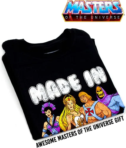 Vista 3 de Masters Of The Universe - Camiseta para hombre, diseño de superhéroes y villanos, S, Negro