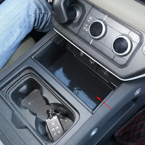 Vista 2 de Caja de almacenamiento para consola central CHEYA ABS para Land Rover Defender 110 2020-2021 (Estilo 1)