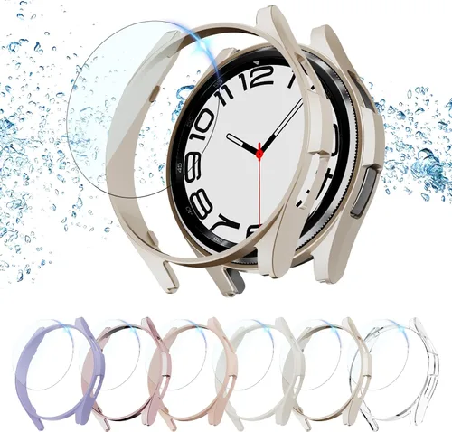 Vista 22 de Rc-Z - Funda protectora de pantalla para Samsung Galaxy Watch 5 4 de 1.575 in (6+6 unidades)