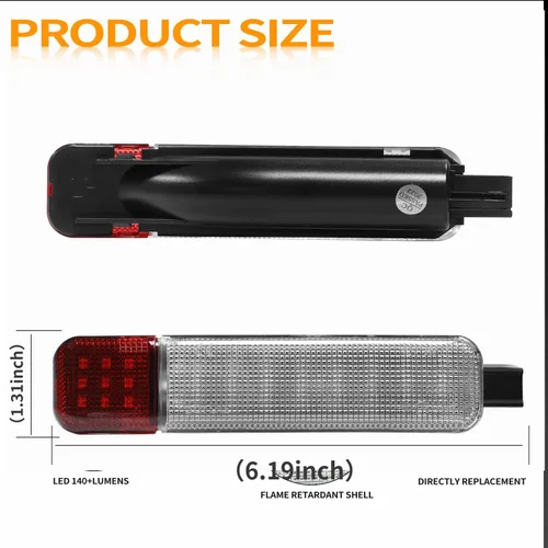 Vista 5 de Panel de puerta interior LED de cortesía azul claro de advertencia compatible con Chevy GMC C/K Silverado Sierra 1500 2500 3500 Suburban Tahoe