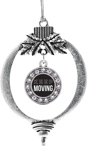 Vista 391 de Inspired Silver - Adorno de cromosoma 21 con dije de círculo de plata con joyas de circonita cúbica