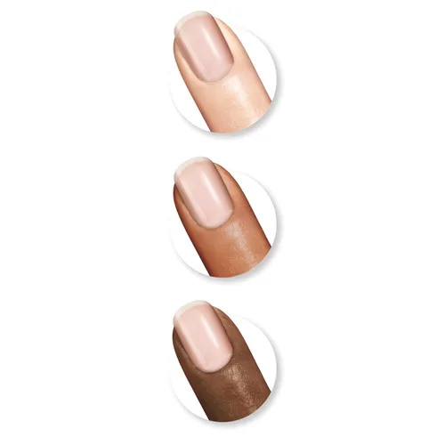 Vista 150 de Sally Hansen Xtreme Wear Esmalte de uñas sin rayas, acabado brillante, duradero, resistente a las astillas, transparente, color de uñas plateado 130