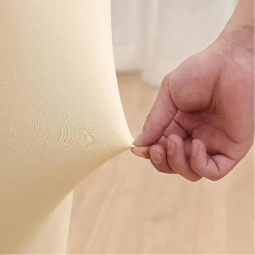 Vista 4 de Funda para silla de club, funda para silla de bañera de alta elasticidad, funda universal de elastano para sala de estar, bar, bar (beige)