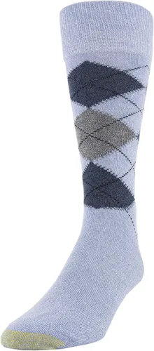 Vista 2 de GOLDTOE Men's Campbell Argyle Crew Dress Socks, 6-Pairs