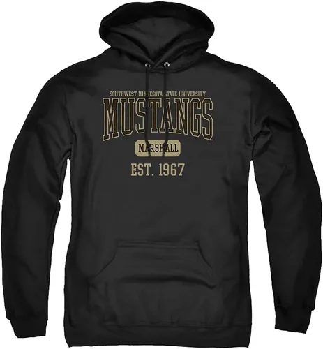 Vista 451 de LOGOVISION Colección de sudaderas con capucha unisex con diseño oficial de Collegiate Est. Date para hombres y mujeres