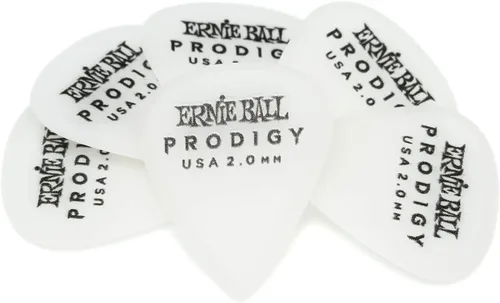 Vista 14 de Ernie Ball Prodigy Púas para guitarra, escudo grande, negro 1.5mm, paquete de 6 (P09332)
