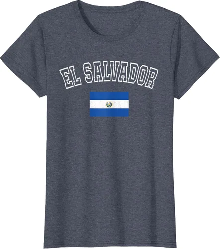 Vista 61 de Camiseta vintage con diseño de la bandera de El Salvador