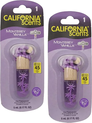 Vista 9 de California Scents Ambientadores colgantes, collar de vial colgante, ambientador colgante para automóvil y eliminador de olores para olores fuertes