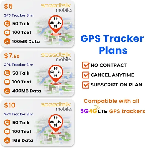 Vista 4 de Tarjeta SIM GSM SpeedTalk Mobile para Rastreadores GPS 5G 4G - Dispositivos de Rastreo para Mascotas, Niños, Personas Mayores y Vehículos - Servicio