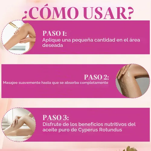 Vista 3 de 2 piezas de aceite de Cyperus Rotundus, aceite natural de Cyperus Rotundus para la remoción del cabello, ideal para todo
