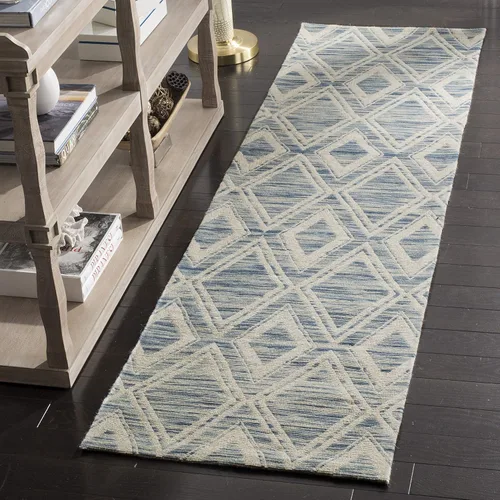 Vista 6 de SAFAVIEH Marbella Collection - Alfombra decorativa, 2 pies 3 pulgadas x 4 pies, color plateado y marfil, diseño de transición, ideal para zonas