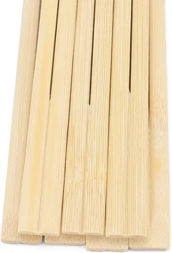 Vista 4 de MANCHAP 500 pares de palillos desechables de 8 pulgadas, palillos de bambú de 7.9 in a granel, palillos de madera china para comer, catering, comida