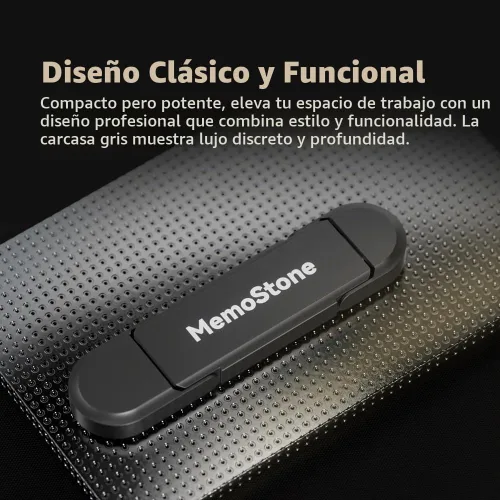 Vista 4 de KingSpec MemoStone SSD externo de 512 GB, USB 3.2 Gen2 Interfaz A/C de doble tipo, hasta 540 MB/s, unidad de estado sólido portátil perfectamente