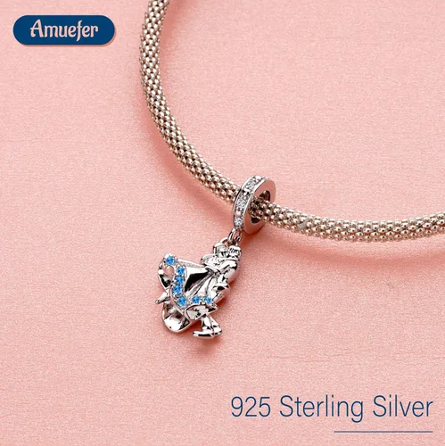 Vista 46 de Amufer S925 Charms for Women, compatible with Pandora Bracelets and Necklaces, Jewelry Gift