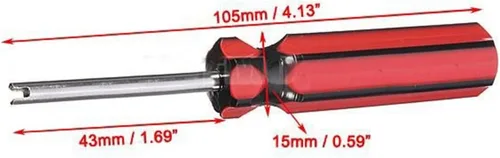 Vista 3 de iayokocc Herramienta de extracción de vástago de válvula de neumático, removedor de núcleo de vástago de válvula, herramienta de reparación