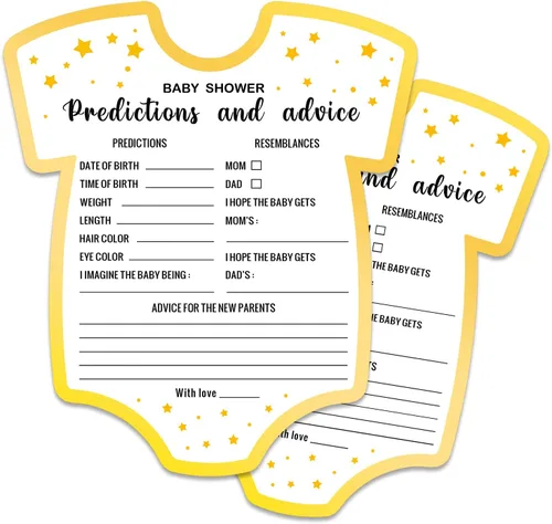 Vista 11 de Juegos de baby shower, tarjetas de juego de preguntas para bebés, suministros y actividades divertidos para juegos de fiesta de baby shower, género