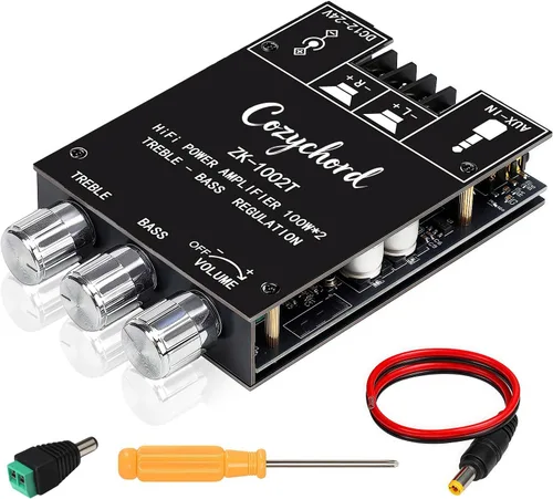 Vista 9 de Amplificador Bluetooth AS21-II TPA3255, 2.1 canales, 220 W x 2 + SZM-AS21 II