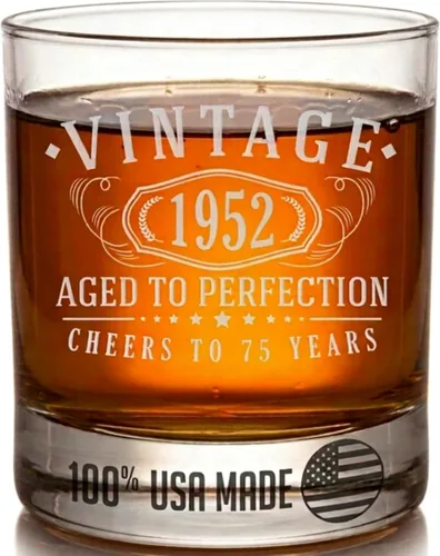 Vista 13 de Vintage 2005 Grabado 11oz Whisky Glass 21st Birthday Regalos para él ella 2-Claro