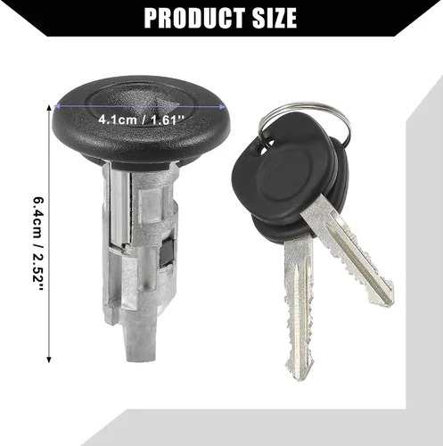 Vista 7 de 15298923 / Interruptor de encendido interior/cilindro de bloqueo de dirección con 2 llaves para Chevy Silverado 2003-2006 para GMC Sierra 2003-2006