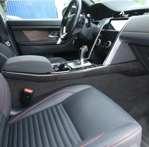 Vista 4 de YIWANG - Cubierta de repuesto para interior de coche, para Land Rover Discovery Sport 2020 2021 (fibra de carbono)