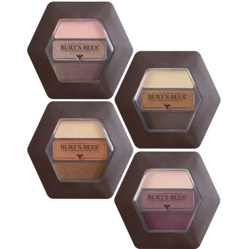 Vista 9 de Burt's Bees Paleta de sombras de ojos de origen 100% natural, trío de lavanda campestre, 0.12 onzas